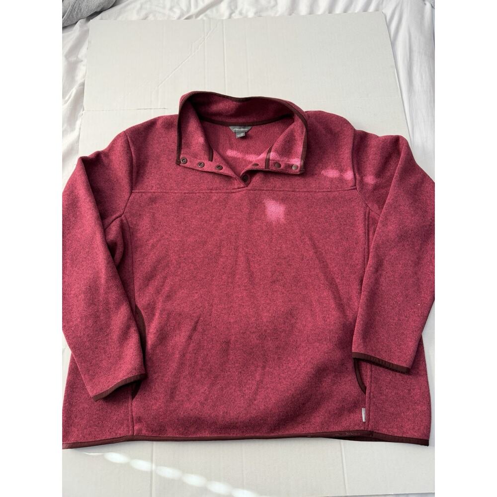 Women's Eddie Bauer Radiator Fleece snap mock-neck pullover